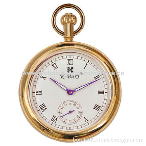 Women's Half Hunter Automatic Pocket Watch without Lid, OEM Services Available